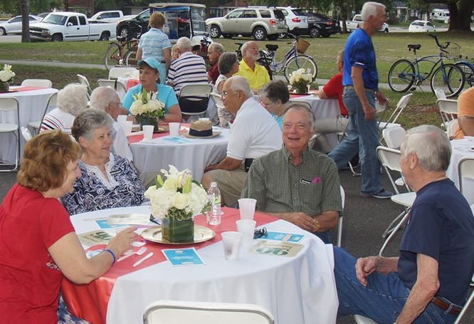 Dinner on the grounds for the residents at Penney Retirement Community