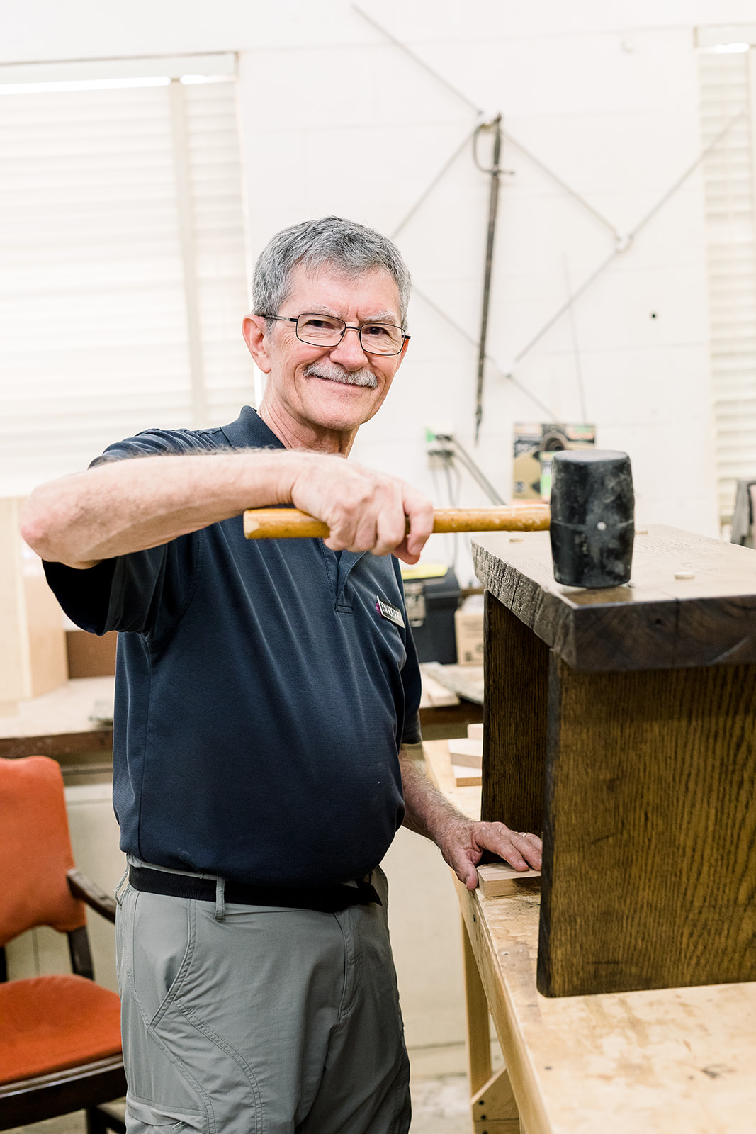 Residents stay active in our campus woodshop.